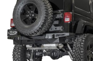 Jeep JK Bumper - Rear - Addictive Desert Designs - Stealth Fighter - Hammer Black with Satin Black panels - `07-`18 Jeep JK Bumper - Rear - Addictive Desert Designs - Stealth Fighter - Hammer Black with Satin Black panels - `07-`18